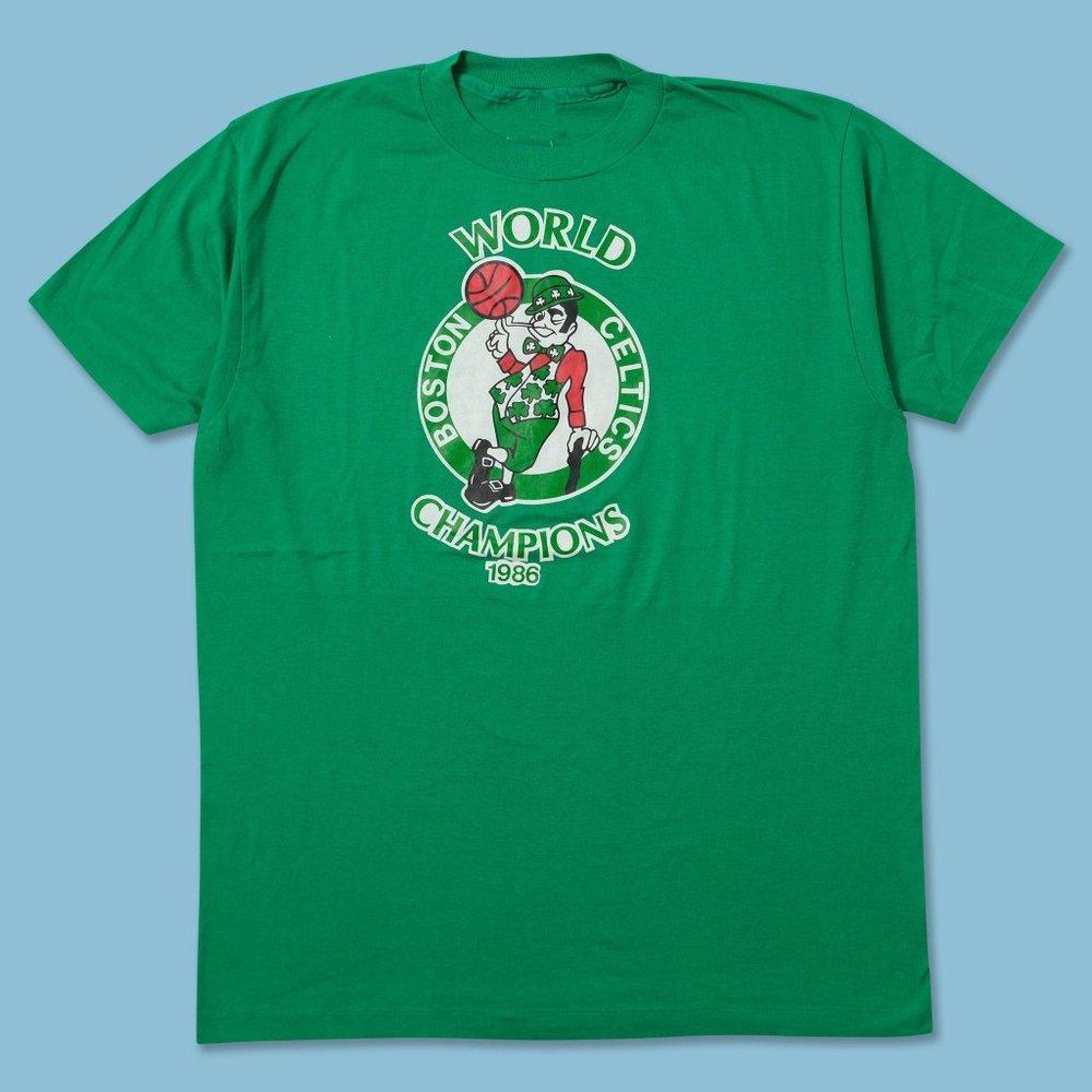 1986 Boston Celtics Shirt Collection Tee